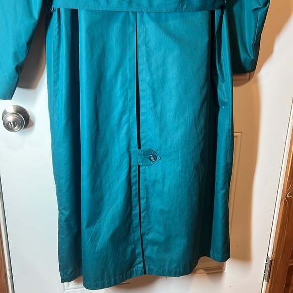 Towne from London fog trench coat color green, size 12 regular - Picture 7 of 11